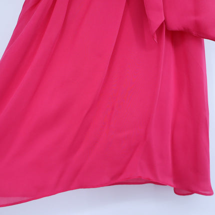ZIMMERMANN Pink Silk Halter Blouse Tie-Neck Fuchsia Sleeveless Women's 1/US 2