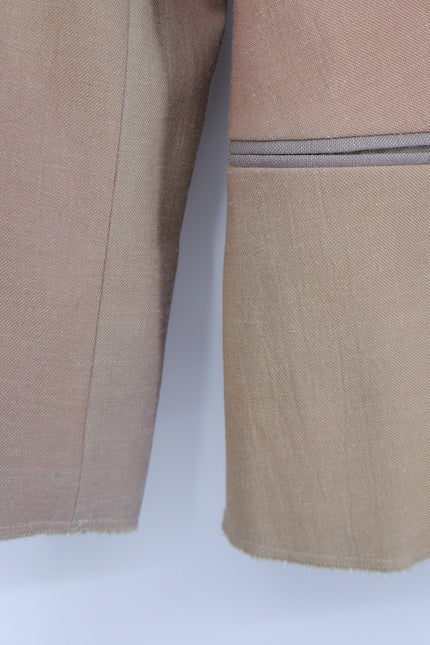 COTELAC Daphne Linen Jacket Rainbow Single Breasted Blazer Women's 1/US 6