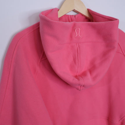 LULULEMON Full Zip Scuba Hoodie Sweatshirt Pink Blossom Oversized Women's M/L
