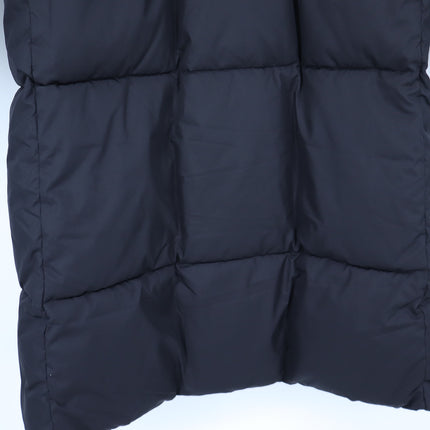 J. Crew Long Belted Puffer Coat Black Hooded Full Zip PrimaLoft Women's XXS