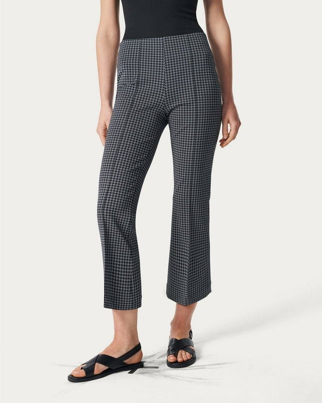Rag & Bone Irina Pants Kick Flare Black Multi NWT Cropped Pull On Women's M