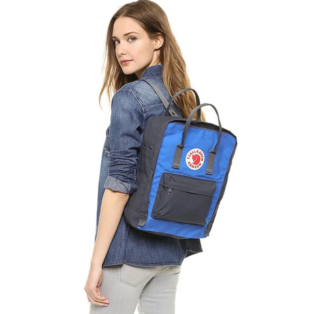 Fjallraven Kanken Classic Backpack Graphite UN Blue 16L Convertible Bag