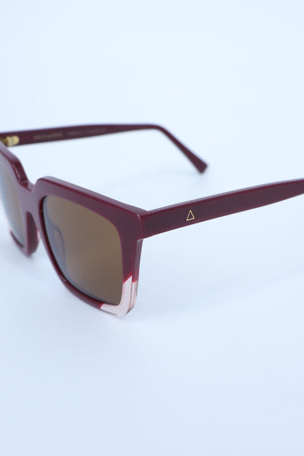 ZEUS+DIONE Artemis II Sunglasses Red Oversized Square Eye Women's
