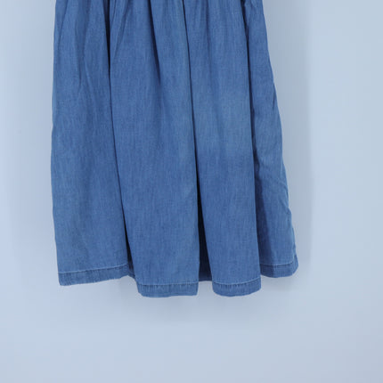 Gap Puff Sleeve Denim Mini Dress Washwell Blue NWT Chambray Women's XSP
