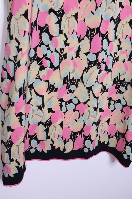DRIES VAN NOTEN Floral-Print Daze Kaftan Multicolor Silk Slip On Women's M