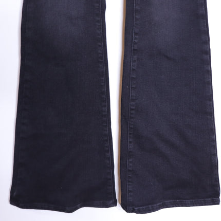 WE THE FREE NWT Jayde High Rise Jeans Flare Leg Onyx Black Zip Fly Women's 25