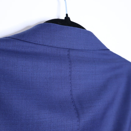 SUITSUPPLY Lazio Slim Sport Coat Mid Blue Wool Single Breasted Men's 50/US 40
