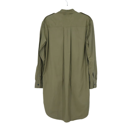 Rag & Bone The Mason Shirt Dress Dark Olive Button Front Mini Women's S