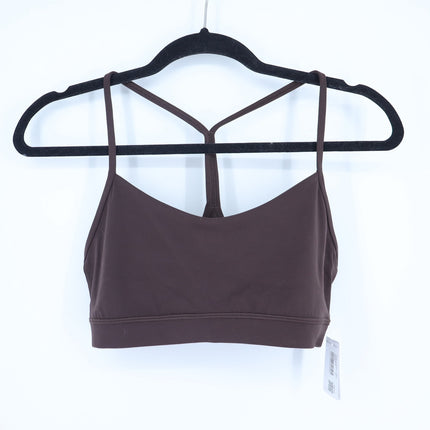 Lululemon Flow Y Bra Espresso Brown Racerback NWT Nulu Yoga Active Women's 10