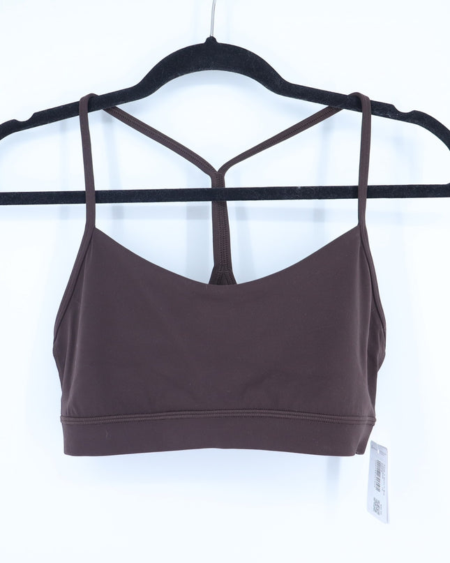 Lululemon Flow Y Bra Espresso Brown Racerback NWT Nulu Yoga Active Women's 10