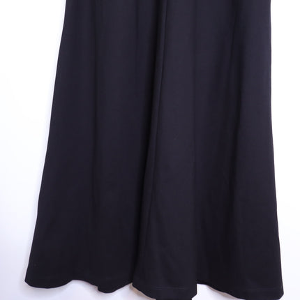 POMANDER PLACE NWT Lorelai Maxi Dress Black White Colorblock Women's M