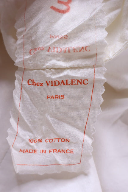 CHEZ VIDALENC Oversized Balloon Shift Dress White Sleeveless Women's 3/ US 6-8