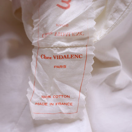 CHEZ VIDALENC Oversized Balloon Shift Dress White Sleeveless Women's 3/ US 6-8