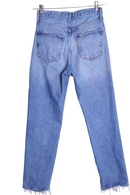 AGOLDE 90's Distressed Straight Leg Jeans Blue Light Wash 5 Pocket Women's 24