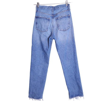 AGOLDE 90's Distressed Straight Leg Jeans Blue Light Wash 5 Pocket Women's 24