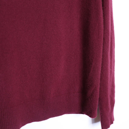 Banana Republic 100% Cashmere Crew Neck Sweater Maroon Long Sleeve Men's MT