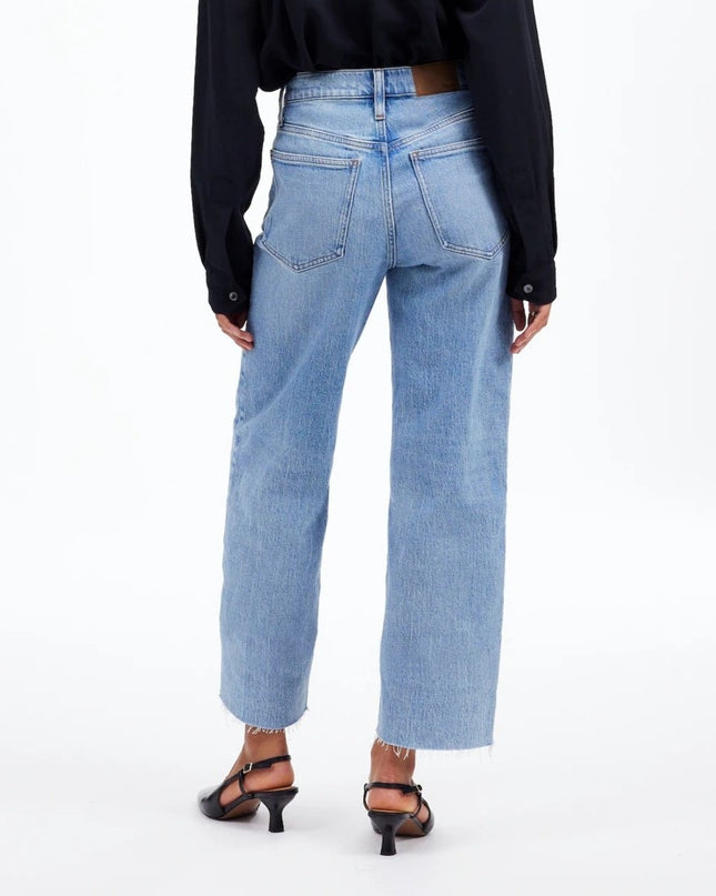 Madewell Perfect Vintage Jeans Blue NWT Altoona Wash Wide Leg Crop Women's 25
