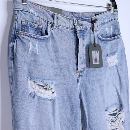 ALLSAINTS Zelma Jean NWT Light Indigo High Rise Ankle Straight Leg Women's 31