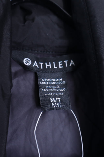 ATHLETA NWT Incline Hybrid Jacket Black Lightweight Puffer Women's MT