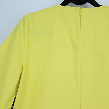 TUCKERNUCK Feather Jamie Dress Citron Yellow NWT Midi 3/4 Sleeve Women's M
