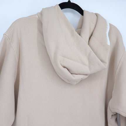 MADHAPPY Beige Classic Hoodie Fleece Sweatshirt Midweight Hoodie Women's L