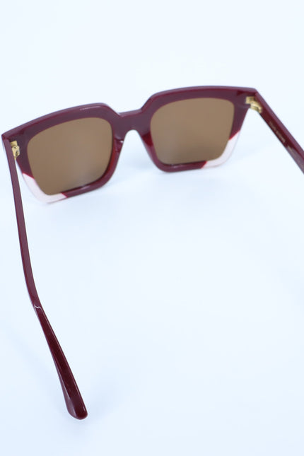 ZEUS+DIONE Artemis II Sunglasses Red Oversized Square Eye Women's