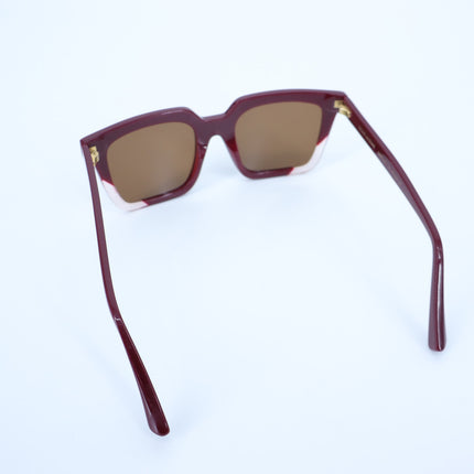 ZEUS+DIONE Artemis II Sunglasses Red Oversized Square Eye Women's