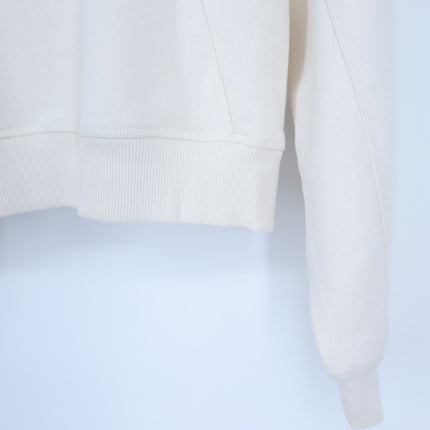 Rag & Bone Embroidered Sweatshirt Off White French Terry Boxy Pullover Women's S
