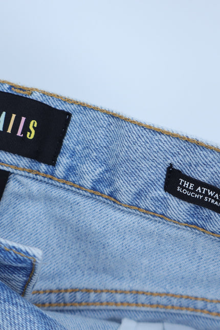 RAILS The Atwater Slouchy Straight Jeans Faded Blue Distressed NWT Women's 31