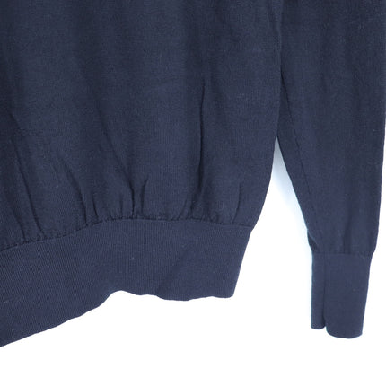 Bonobos Crew Neck Pullover Sweater Black Merino Wool Long Sleeve Men's XS