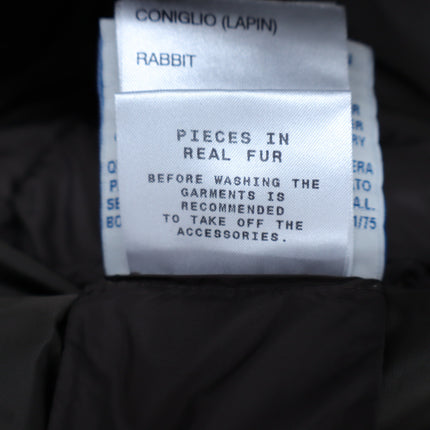 Moncler Alchemille Giubbotto Down Puffer Coat Brown Double Breasted Women's 2/M