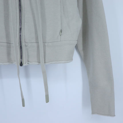 Alo Cruiser Hoodie Sweatshirt Cropped Full Zip Light Sage French Terry Women's S