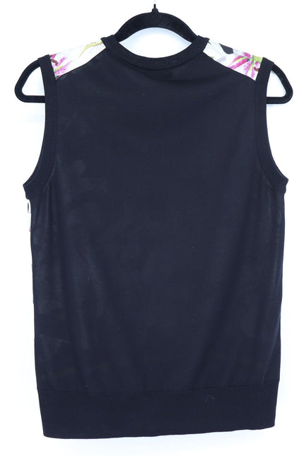 DOLCE & GABBANA Lily Silk Tank Black MSRP $995 Sleeveless Women's 44/US 8