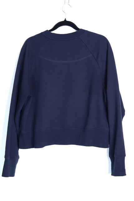 ZIMMERMANN Starcat Embroidered Sweatshirt Navy Pullover Terry Women's 3/US 10