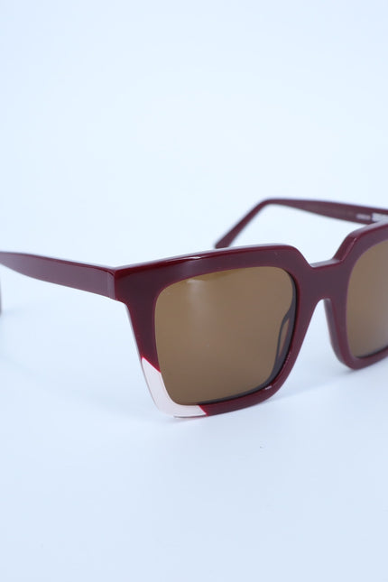 ZEUS+DIONE Artemis II Sunglasses Red Oversized Square Eye Women's
