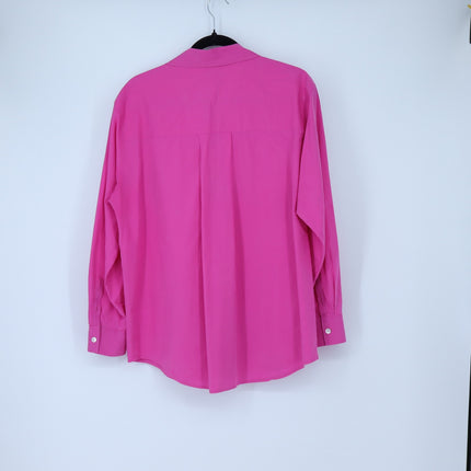 Rails Arlo Shirt Azalea Pink Button Up Long Sleeve Relaxed Fit Women's M