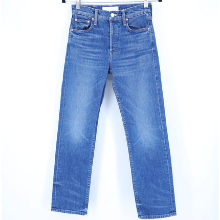 MOTHER The Tomcat Straight Ankle Jeans Rugby Rodeo Blue Women's 25