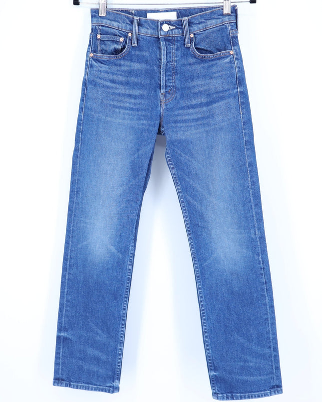 MOTHER The Tomcat Straight Ankle Jeans Rugby Rodeo Blue Women's 25