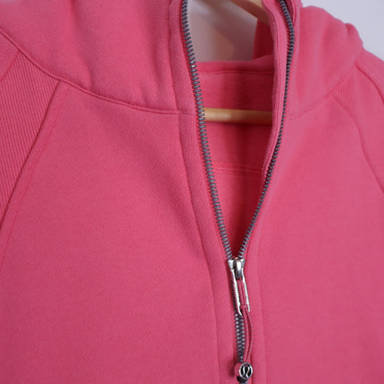 LULULEMON Full Zip Scuba Hoodie Sweatshirt Pink Blossom Oversized Women's M/L