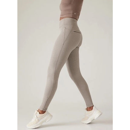 ATHLETA NWT Delancey Skyline Tight Legging Herringbone Grey Texture Women's XS