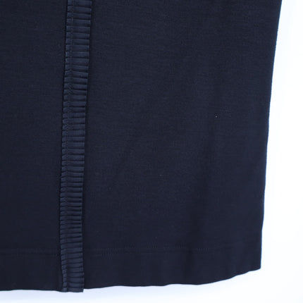 AKRIS PUNTO Black Ruffle Front Top Sleeveless Modal Knit Women's 6