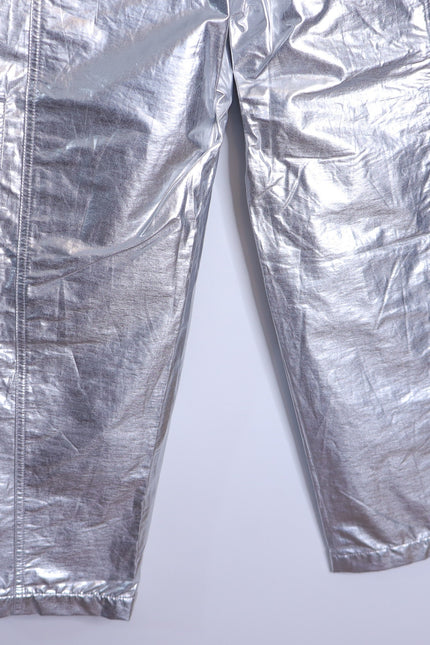 FP MOVEMENT NWT Mesmerize Me Shine Pants Silver Cargo Pull On Women's XS