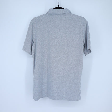 Vuori Ace Polo Shirt Light Grey Collared Knit Short Sleeve Men's M