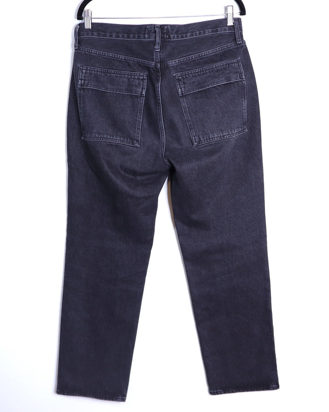 AGOLDE Cooper Cargo Jeans Panther Black Zip Fly Wide Leg Casual Women's 29