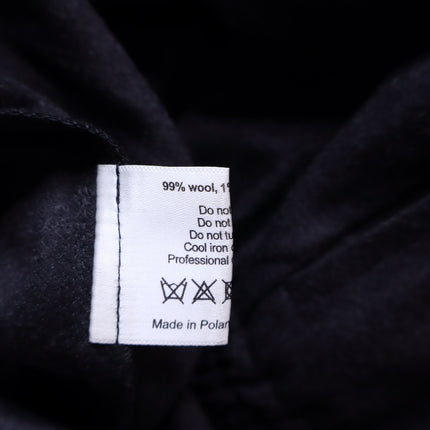 ESKANDAR Wool Wide Leg Trouser Black Lightweight Year Round Wool Womens 3/ US 16