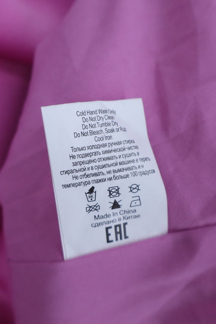 ATOIR Lost To The Night Dress Pink Fuchsia Mini Balloon Hem Puff Sleeve Womens 4