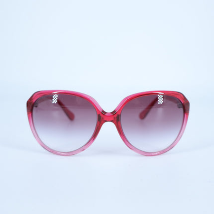 Dolce & Gabbana Oversized Round Eye Sunglasses Red Translucent Women's