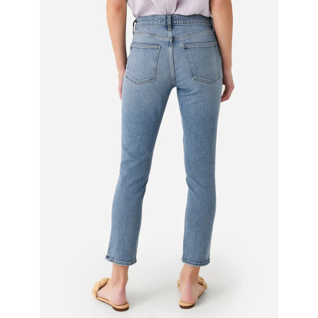 AGOLDE Willow Mid Rise Jean Torch Blue Slim Crop Light Wash Ankle Cut Women's 24