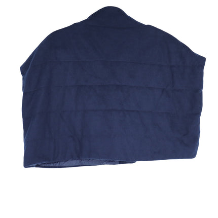 MAX MARA Leisure Cropped Jacket Cashmere Navy Blue Boxy Puffer Women's XS