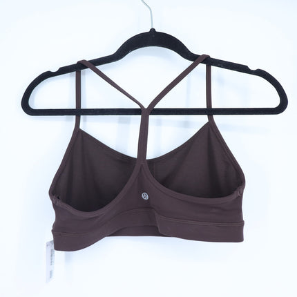 Lululemon Flow Y Bra Espresso Brown Racerback NWT Nulu Yoga Active Women's 10